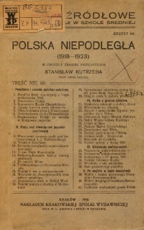 Polska niepodległa (1918-1923)