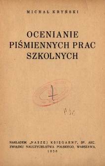 Ocenianie piśmiennych prac szkolnych