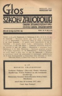 Głos Szkoły Zawodowej : organ Stowarzyszenia Nauczycieli Szkół Zawodowych. R. 9, Nr 4-5