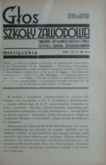 Głos Szkoły Zawodowej : organ Stowarzyszenia Nauczycieli Szkół Zawodowych. R. 8, Nr 3-4