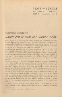 Teatr w Szkole : miesięcznik Związku Nauczycielstwa Polskiego, 1935, nr 5