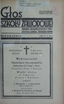 Głos Szkoły Zawodowej : organ Stowarzyszenia Nauczycieli Szkół Zawodowych. R. 7, Nr 5