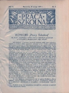 Praca Szkolna. Rok III. Nr 2 (1925)