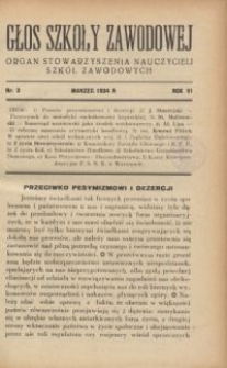 Głos Szkoły Zawodowej : organ Stowarzyszenia Nauczycieli Szkół Zawodowych. R. 6, Nr 3