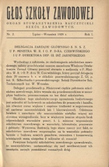 Głos Szkoły Zawodowej : organ Stowarzyszenia Nauczycieli Szkół Zawodowych. R. 1, Nr 2