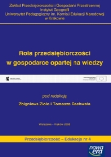 Rola przedsiębiorczości w gospodarce opartej na wiedzy