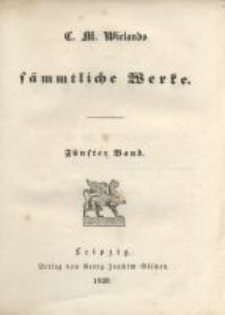 Sämmtliche Werke. Bd. 5, Geschichte des Agathon. Theil 2