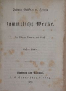 Sämmtliche Werke : zur schönen Literatur und Kunst. Bd. 1