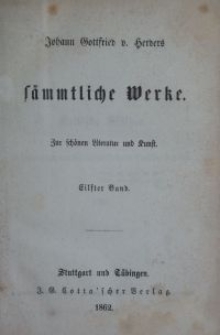 Sämmtliche Werke : zur schönen Literatur und Kunst. Bd. 11