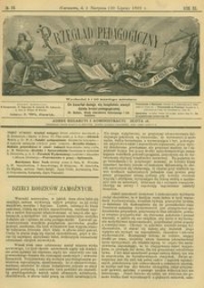 Przegląd Pedagogiczny : czasopismo poświęcone wychowaniu szkolnemu i domowemu. [Rok 1892]. R. 11, Nr 15