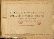 Szkoły powszechne Rzeczypospolitej Polskiej w roku szkolnym 1925/26
