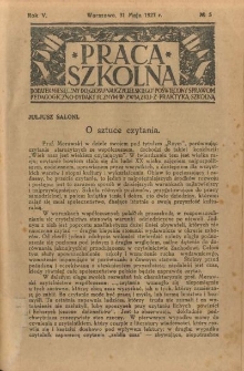 Praca Szkolna. Rok V. Nr 5 (1927)