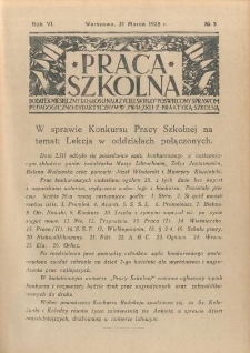 Praca Szkolna. Rok VI. Nr 3 (1928)